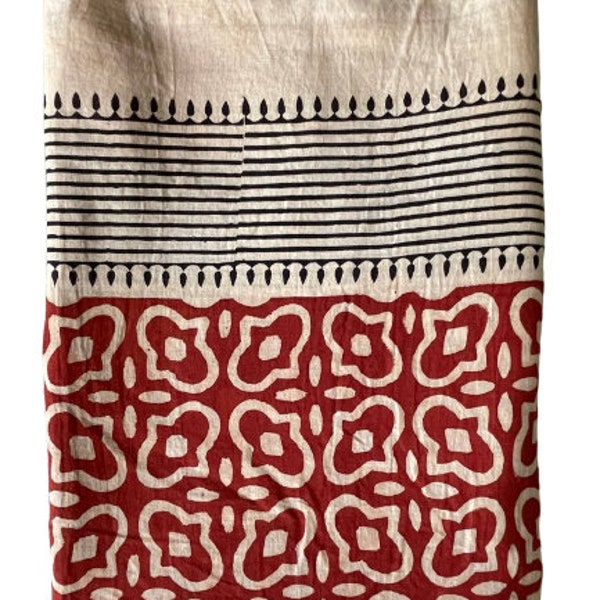Hand Block Print cotton scarves, Cotton Sarong, Bagru Print, Pareo, Decorative Summer Beach Pareo jaipur print