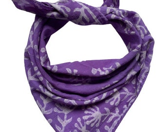 100% Coton Bandana Face Cover Foulard Head-wrap vintage Serviette, Face Neck Wrap, Taille 21x21