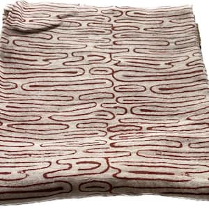 Tissu d'ameublement au mètre, Tissu d'ameublement pur coton, Tissu imprimé à la main