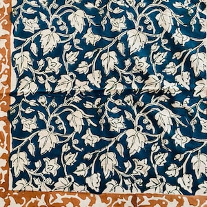 Vintage Cotton Bandanas, Indigo Blue Print Bandanas Bohemian Hippie Headwear/Hair Band Scarf Neck Wrist Wrap Band Head Bandana Gifts