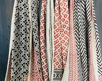 Sarong wholesale, Set of 3 Hand Block Printed Cotton Sarong, Beach Wrap Pareo, Long Scarf, Large Sarong, Cover up, Pack of Three sarongs