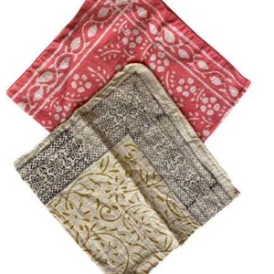 Set of 2 Organic Cotton Bandana Bandana Scarf, Paisley Design Scarf, Vibrant Color, High-Quality, Winter Scarf, Unique Design