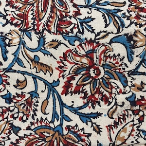 Indian Block Print fabric, Hand stamped printing fabric by the yard, Indian Fabric, Peace Block Print Fabric, sewing and quilting fabric