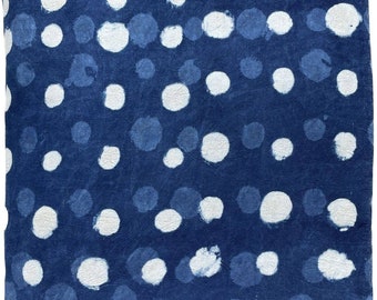 Indian Block Print Cotton Fabric: Hand Stamped Sewing Quilting Material