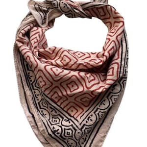Organic Cotton Bandana Bandana Scarf, Paisley Design Scarf, Vibrant Color, High-Quality, Winter Scarf, Unique Design