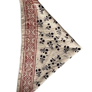 Bandana de algodón orgánico Moselle, bufanda Bandana, bufanda de diseño Paisley, color vibrante, alta calidad, bufanda de invierno, diseño único imagen 5