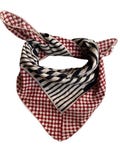 100% Cotton Bandana Face Cover Neckerchief Head-wrap Vintage Napkin,Face Neck Wrap,Size 21x21