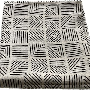 Fabric by the metre upholstery, Pure cotton fabric for upholstery, Hand block print fabric