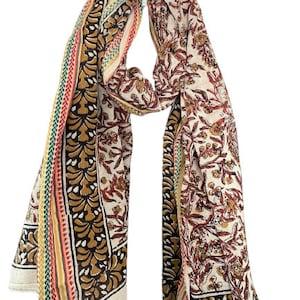 Hand Block Printed Zari Cotton Sarong, Indian Block Print Sarong, Sarong Beach Wrap, Cotton Sarong,Pareo, Block Print Scarf, Summer Pareo