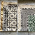 Set of 2 Hand Block Printed Cotton Sarong, Pack of Two sarongs Beach Wrap Pareo, Long Scarf, Large Sarong, Cover up. product logo