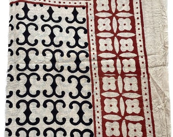 Handtryckt bomullssarong: Jaipur strandsjal