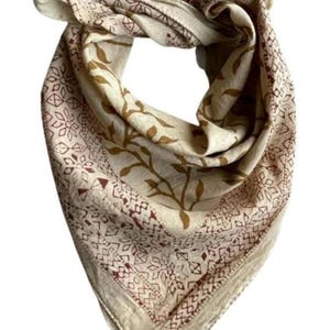 Organic Cotton Bandana Bandana Scarf, Paisley Design Scarf, Vibrant Color, High-Quality, Winter Scarf, Unique Design