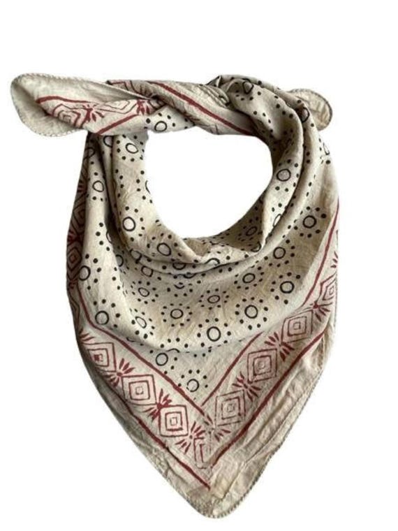 ★HILLDA★ Bohemian Paisley Scarf Khaki 24SSBPSK Bandana Paisley - Buy online | John Henric