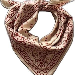 100% Cotton Bandanas, Bohemian Style Cotton Neck Scarf, Boho Soft Cotton Bandana, Cotton Neckerchief, Cotton Square Scarf gift handkerchief