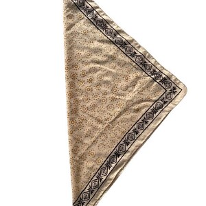 Hand Block Print Cotton Bandana Scarf: Natural Dye, Organic Colors - Etsy