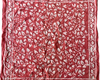 Écharpe en coton naturel, cadeau Boho, écharpe en coton rouge (corail) pour homme ou femme, écharpe légère d'été, écharpe naturelle, Sun Wrap, turban de gaze