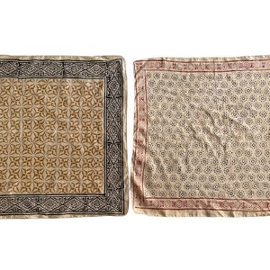 Lot de 2 bandanas Moselle en coton bio, écharpe bandana, écharpe motif cachemire, couleurs vives, haute qualité, écharpe d'hiver, design unique image 4