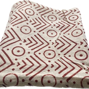 Indian Block Print, indian cotton, Hand stamped printing, by the yard, Indian Fabric, Peace Block Print Fabric, sewing and quilting fabric