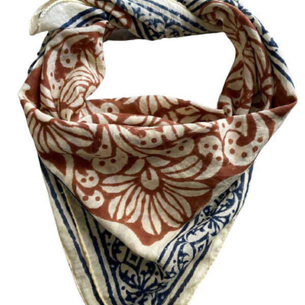 100% Baumwolle Bandanas, Boho Style Baumwolle Halstuch, Boho weiche Baumwolle Bandana, Baumwolle Halstuch, Baumwolle Quadrat Schal Geschenk Taschentuch