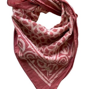 Organic Cotton Bandana Moselle, Bandana Scarf, Paisley Design Scarf, Vibrant Color, High-Quality, Winter Scarf, Unique Design