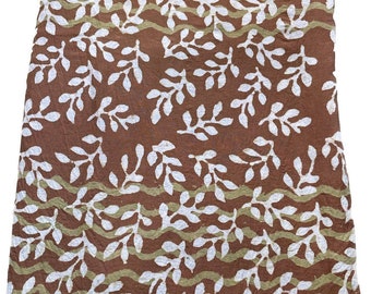 Indian Block Print Cotton Fabric: Hand Stamped Sewing Quilting Material