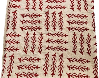 Block print fabric by the yard, for dress making, upholstery project, bunting, wall hanging