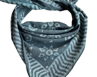 100% Coton Bandana Face Cover Foulard Head-wrap vintage Serviette, Face Neck Wrap, Taille 21x21