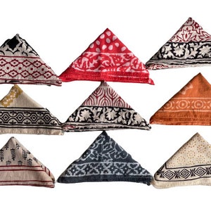 Bandana wholesale Set of 9 Organic Cotton Bandana Moselle, Bandana Scarf, Paisley Design Scarf, bulk Bandana, High-Quality