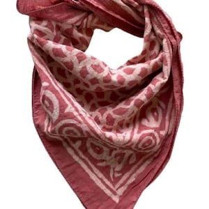 Organic Cotton Bandana Bandana Scarf, Paisley Design Scarf, Vibrant Color, High-Quality, Winter Scarf, Unique Design