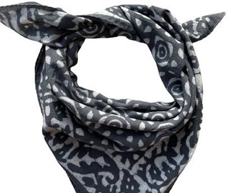 100% Cotton Bandana Face Cover Neckerchief Head-wrap  Vintage Napkin,Face Neck Wrap,Size 21x21