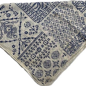 Organic Handcrafte Bandana, Handmade Hand Block Print Super Soft Cotton ...