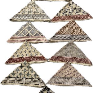 Unique Bulk Bandanas Set of 10 Organic Cotton Bandana Bandana Scarf, Paisley Design Scarf, Vibrant Color, High-Quality