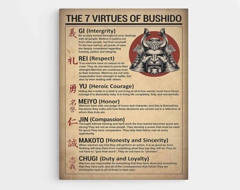 Bushido Poster Etsy France