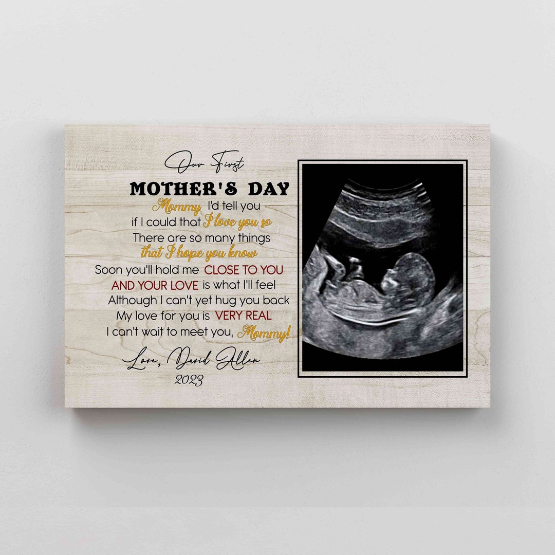 Personalized Baby Ultrasound Gift for Expecting Mothers, First Mothers