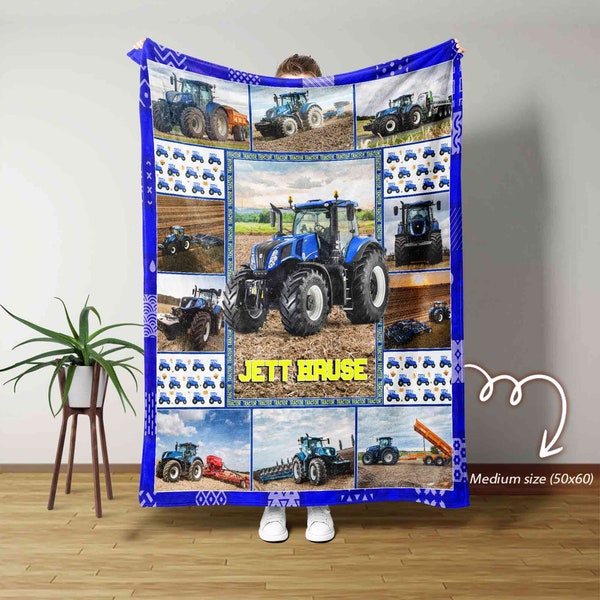 Tractor print XXL Blanket main image 1