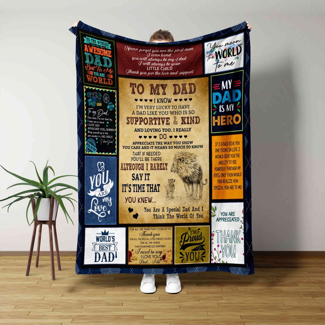 Personalized to My Dad Blanket, Father's Day Blanket, Father's Day Gift