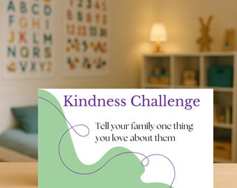 Schede di sfida sulla gentilezza per bambini | Attività di gentilezza stampabili durante tutto l'anno