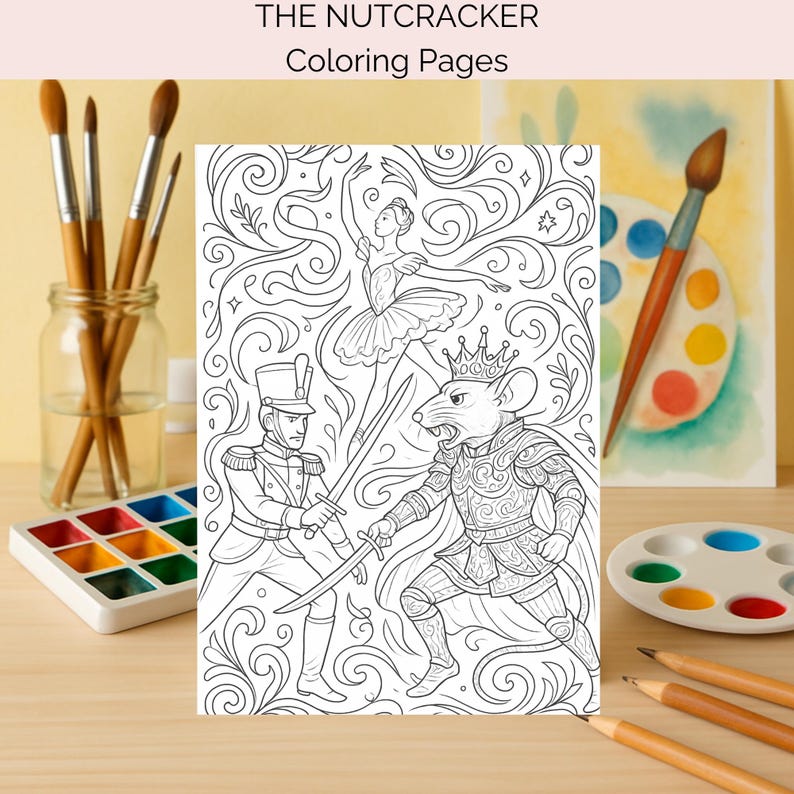 40 the Nutcracker Ballet Coloring Pages for Adults | Elegant Christmas ...