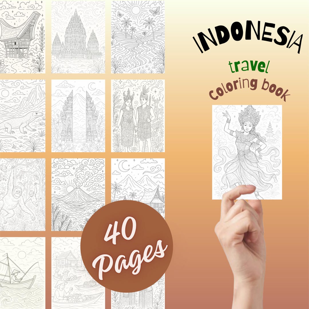 Indonesia Coloring Pages Printable PDF – Premium Southeast Asia ...