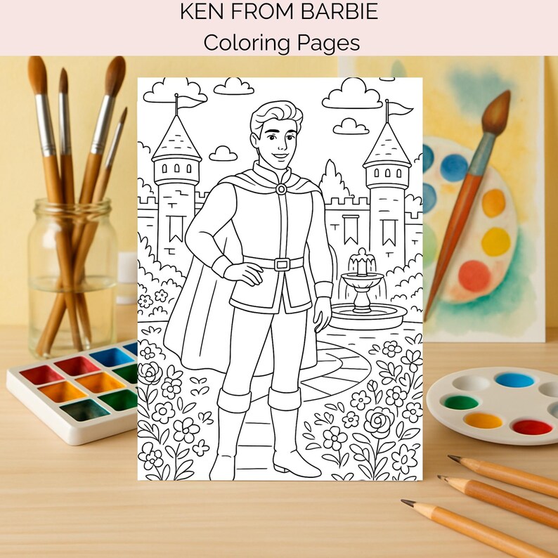 40 Ken-inspired Coloring Pages Printable | Fun Barbie Boyfriend ...