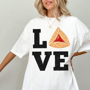 I Love Hamantaschen Purim TShirt Sweatshirt Shirt Purim Costume Israeli Artist Jewish Holiday Gift Yisrael Chai Cookie Shirt Purim Gift