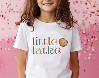 Little Latke Hanukkah Kids Shirt, Heavy Cotton Tee, Birthday gift jewish gift, little girl shirt, hanukkah, hanukkah gift, boy, jewish shirt