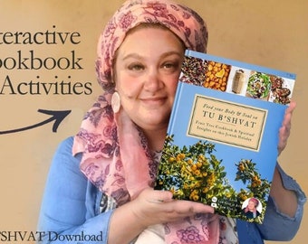 Tu BiShvat Kochbuch Digitaler Download Rezepte Segen Spirituelle Vorbereitung Ebook Israel Essen Witze Printable Jüdischer Feiertag Koscher Bäume