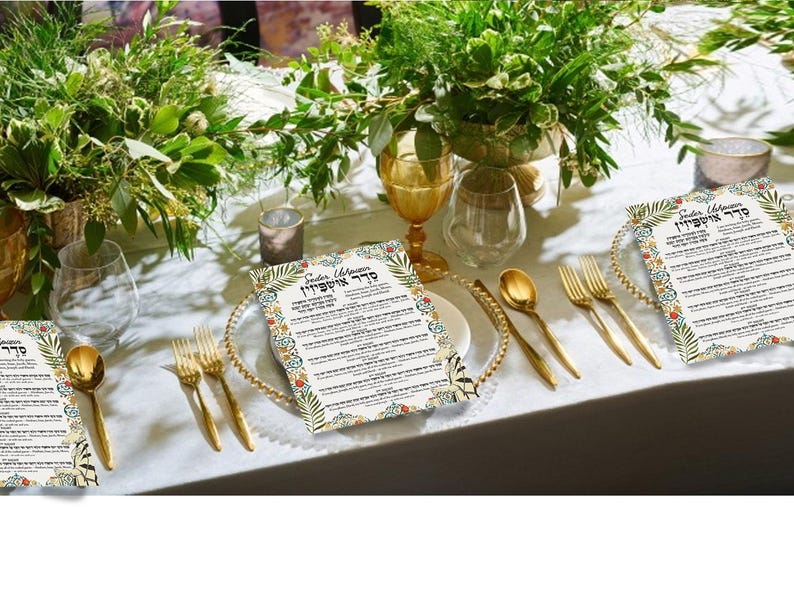 Sukkot Ushpizin Blessings Seder Wall Art Sukkah Decorations Decor for