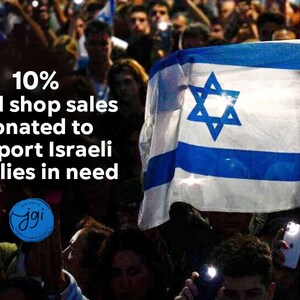 "I'd Rather Be In Israel" Natural Canvas Tote Bag – Reusable Shopping & Beach Bag - View #2