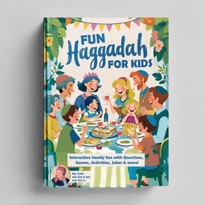 Kids Haggadah Printable Download Fun Passover Seder Joke Page Seder Questions Passover Table Game Seder Night Activity Passover Gift