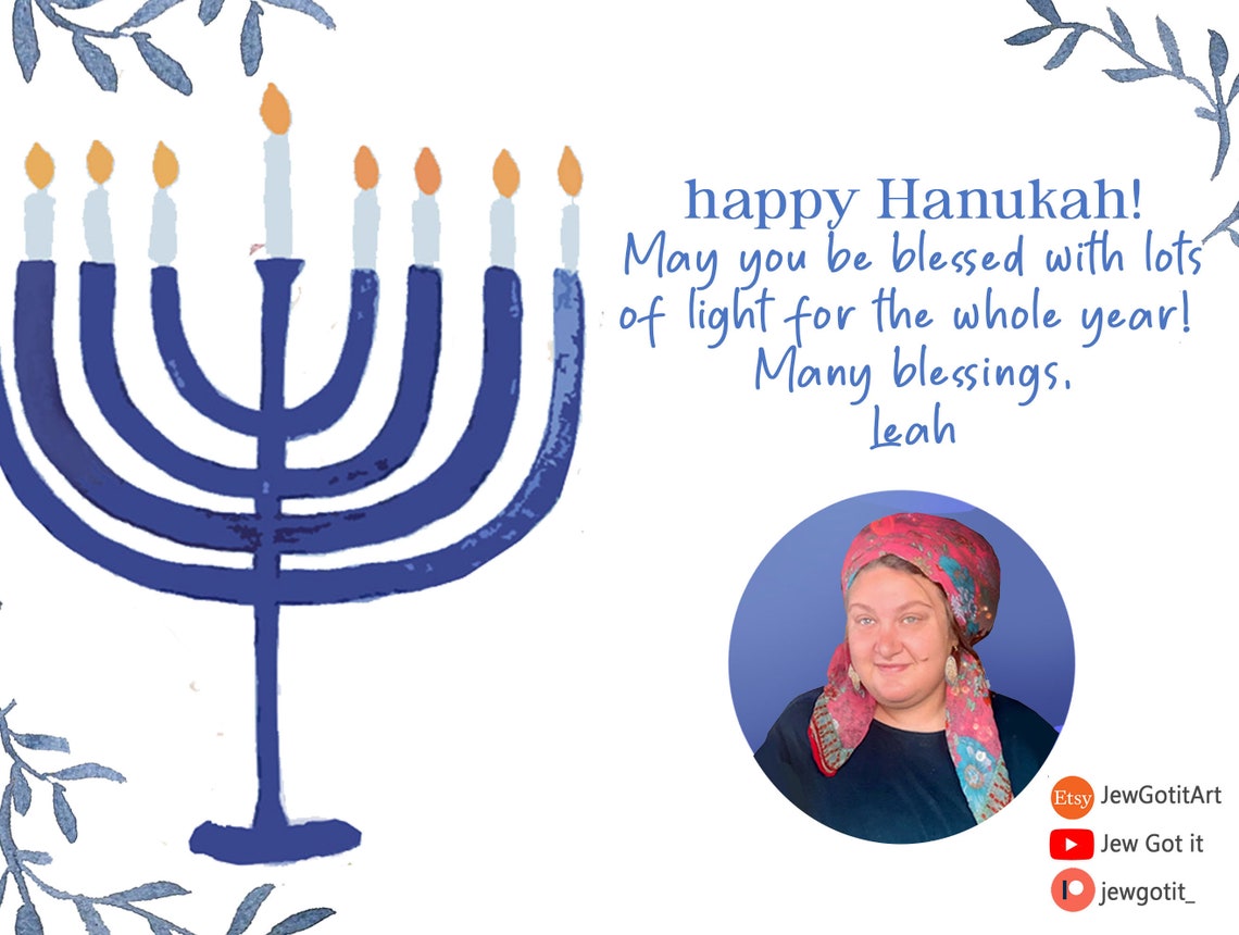 Hanukkah Blessings Printable Sheet Chanukah Download Brachot Etsy