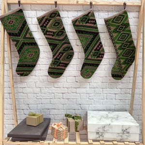 Anatolian Stocking, Antique Stocking, Christmas Decor, 6x19 inches Kilim Christmas Stockings, Antique Rug Stocking, Decor Kilim Stocking,