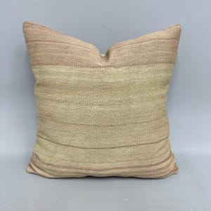 Almofada Kilim Vintage, Almofada Vintage, Almofada Kilim Étnica 24x24, Fronha Kilim, Almofada Bege, Almofada Monocromática Simples