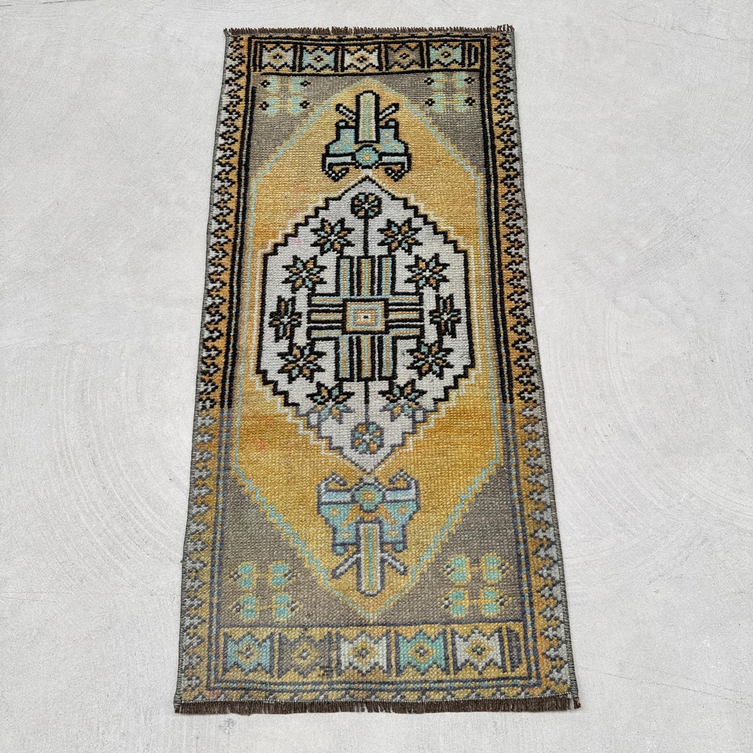Turkish Rug Small Vintage Rug, Small Rugs, Turkish Rug, Oushak Rug, Rugs for Kitchen, 1 ...